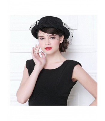 Maitose Womens Vintage Fedoras Black in Women's Fedoras