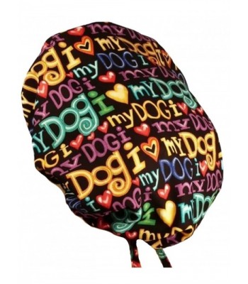 Bouffant Medical Scrub Cap - I Love My Dog - CL12ELBRGI9