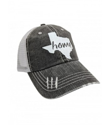 Loaded Lids Women's Texas Home Bling Distressed Baseball Cap - Grey/White - C2182H2HOGL