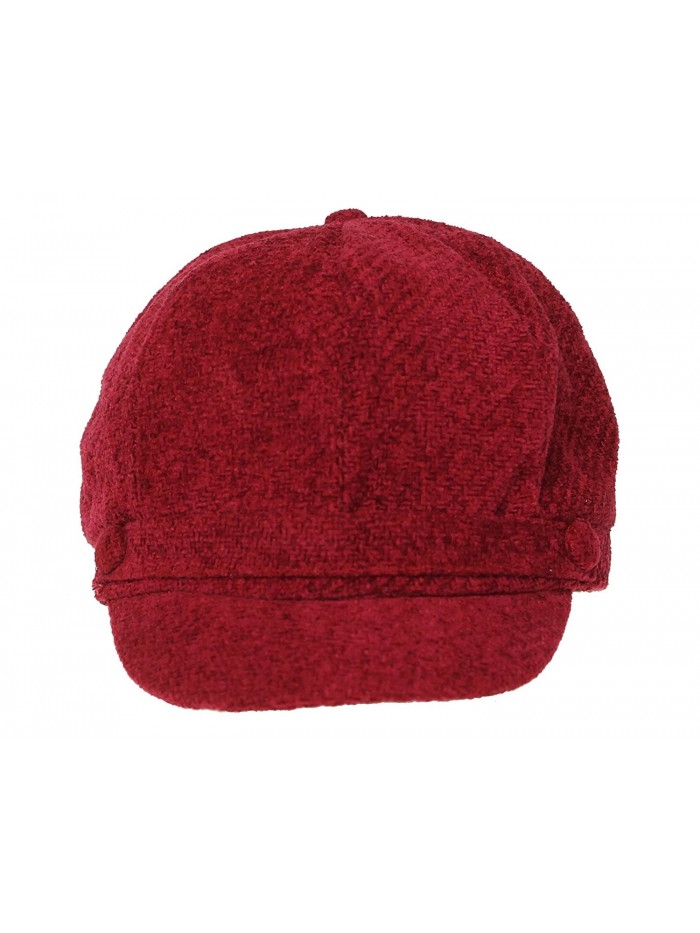 Charter Club Women's Solid Newsboy Hat Cherry - CR11M4HVCCT