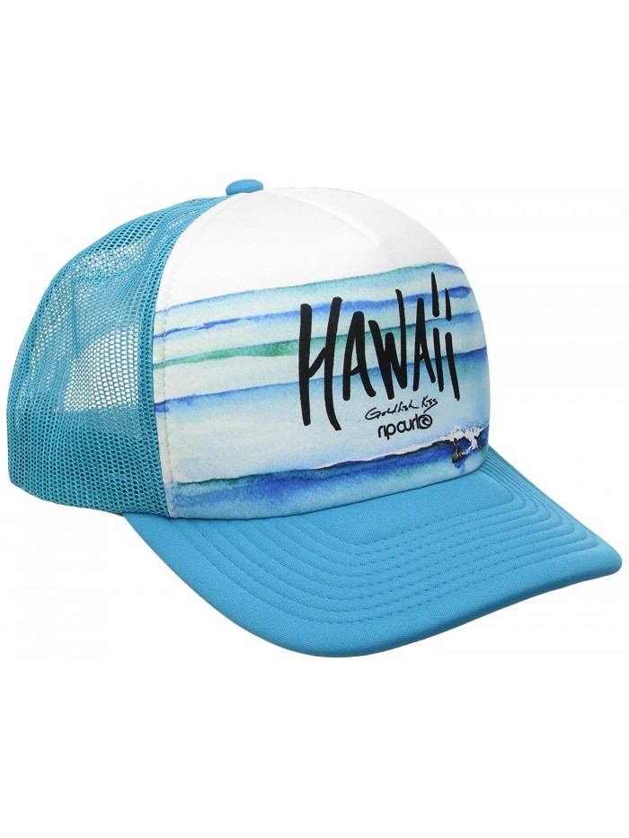 Rip Curl Women's Goldfish Kiss Trucker Hat - Blue/Blue/Blue - C112MASIRHX