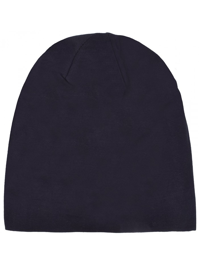YJDS Slouchy Beanie Hat for Men Women Chemo Cancer Hats Cotton Soft Sleep Cap - Black - CO185X4GIMM