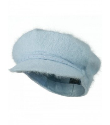 Rhinestones Angora Newsboy Hat - Light Blue W16S61C - CW110J661S7