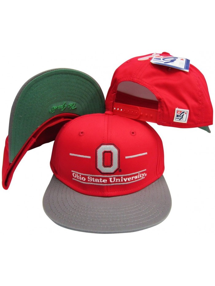 Ohio State Buckeyes Classic Split Bar Snapback Adjustable Snap Back Hat / Cap - CY116H1KTXB