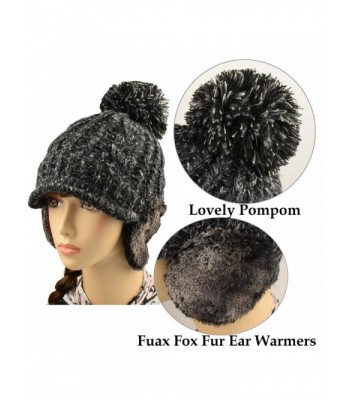 ELLEWIN Winter Newsboy Fleece Earmuffs in Women's Skullies & Beanies