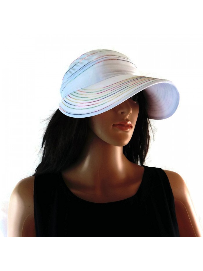 ModaMoo Womens Nanotechnology "Rainbow" Waterproof & UPF 50+ Hat & Visor Designed in NY - C812H8QY2MR