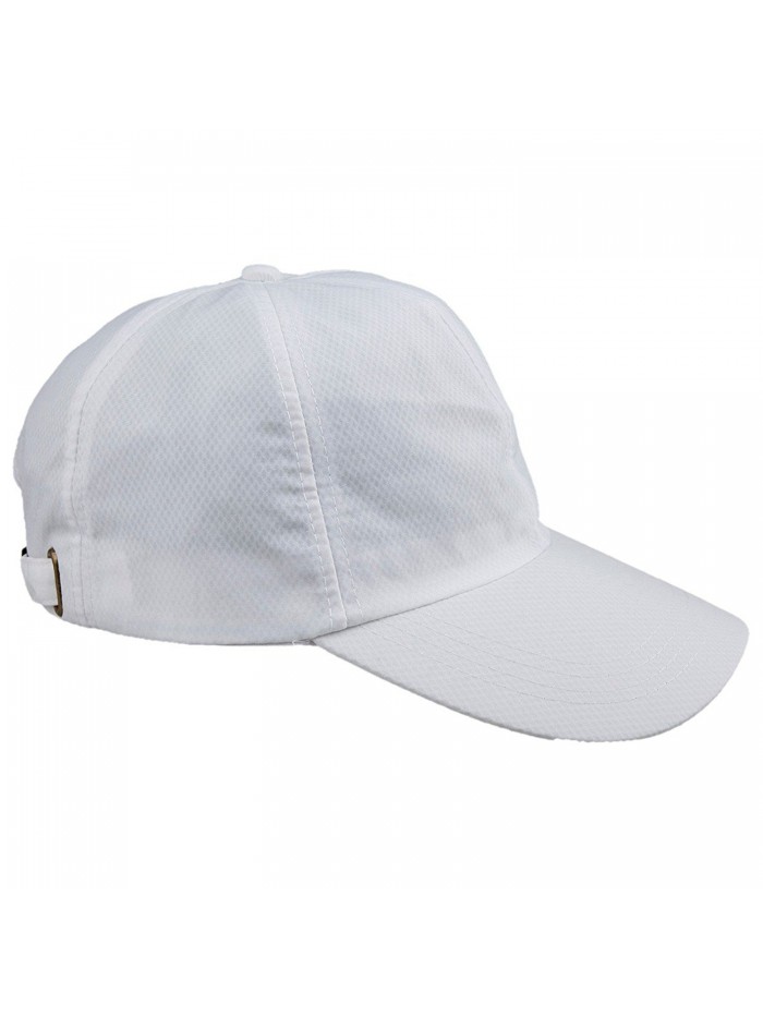 Samtree Unisex Sport Sun Hat-Ultra Thin Quick Dry Lightweight Running Hat Baseball Cap - B-white - CA12GY6PNH5