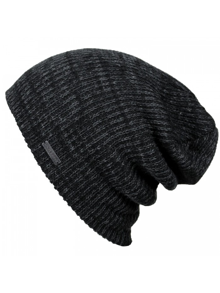 Slouchy King Fifth Beanies Charcoal - Black/Spacedye - CH1889W395O