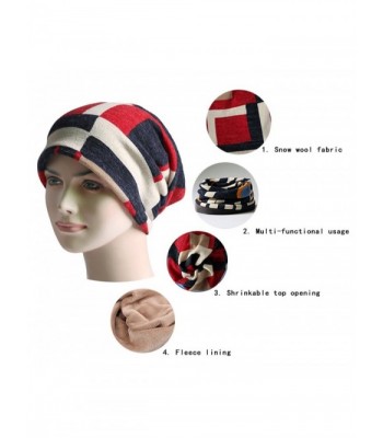 linshen Unisex Cable Knitted Beanie in Women's Skullies & Beanies