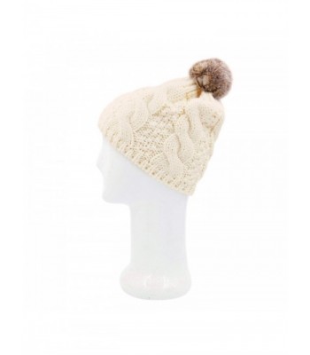 Premium Twist Cable Winter Beanie in Women's Skullies & Beanies