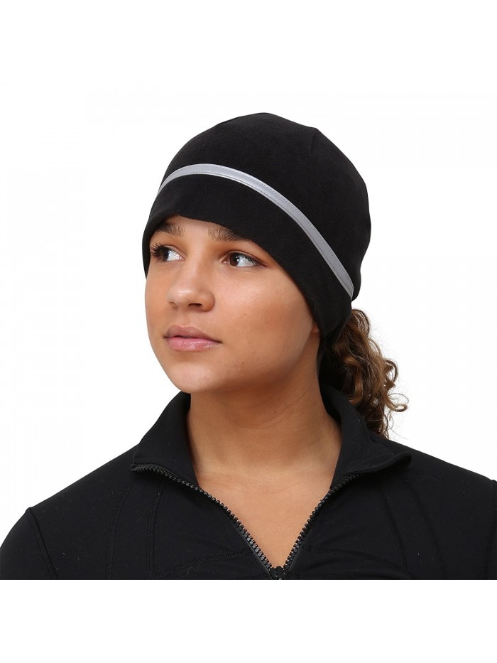 TrailHeads Womens Ponytail Hat Reflective - black/snowflake - C5113YV86H3