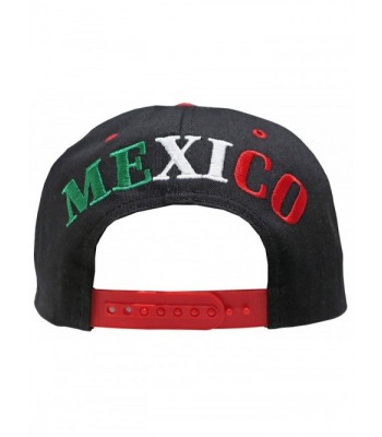 Mexico Embroidered Snapback Black Green