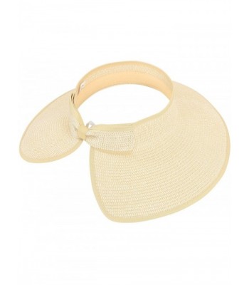 Simplicity Beach Roll Up Straw 283_Beige in Women's Sun Hats
