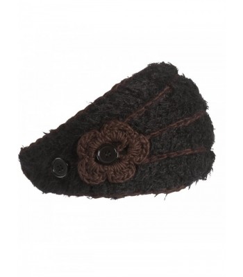 Turtle Fur - Women's Flora- Hand Knit Lightweight Headband - Black - CX11CXBLAY5