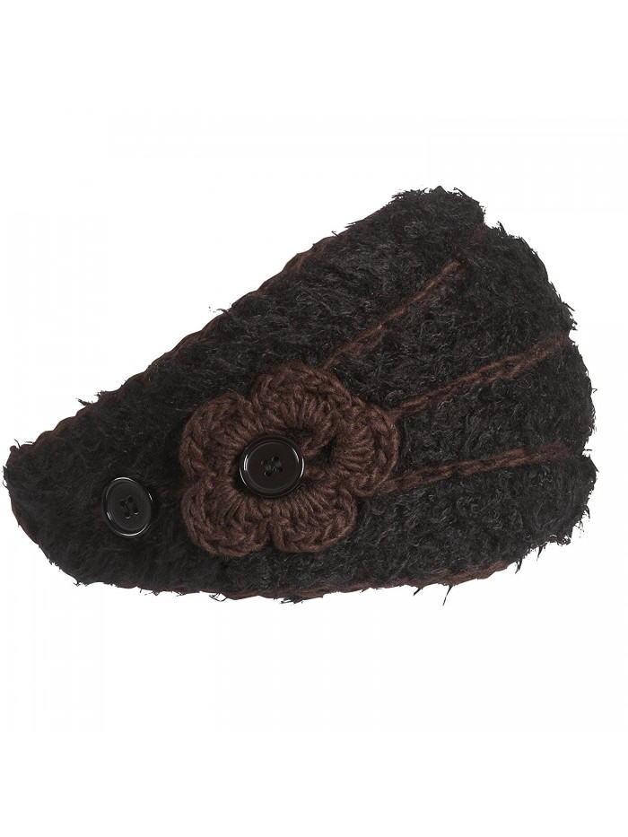 Turtle Fur - Women's Flora- Hand Knit Lightweight Headband - Black - CX11CXBLAY5