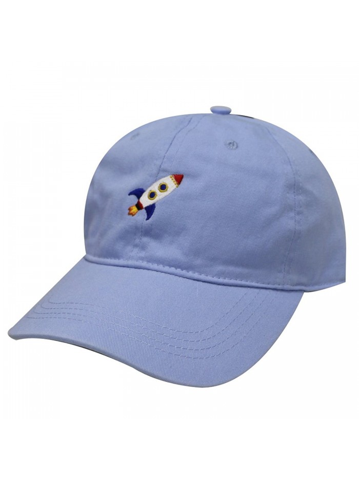City Hunter C104 Rocket Cotton Baseball Dad Caps 17 Colors - Sky - CO12O5LO5WY