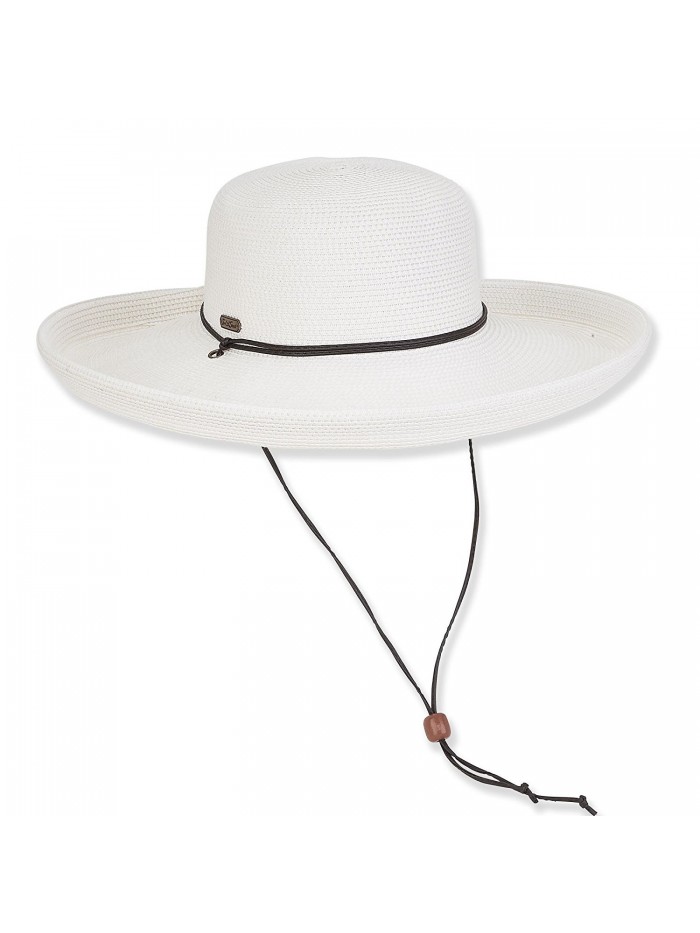 Women's Wide Brim Summer Floppy Sun Hat 1586 - B. White - CO12FVGLDQJ