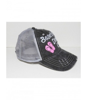 White Glitter Beach Trucker Baseball