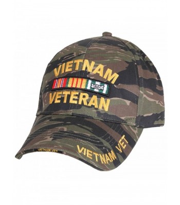 Vietnam Veteran Baseball Cap Tiger Stripe Camouflage Mens Vet Hat Camo - CS12OBSTG46