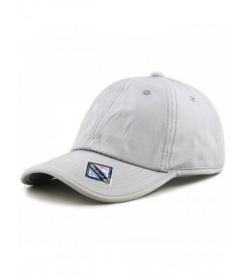 The Hat Depot Unisex Ultra Thin 6 Panel Quick-Dry Lightweight Sports Baseball Caps - Grey - CY184QH7A6U