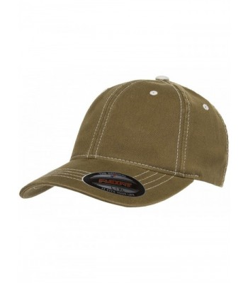 Premium Original Flexfit Contrasting Stitch Blank Baseball Hat Cap Fitted 6386 - Loden/ Stone - C4118BLNWG1