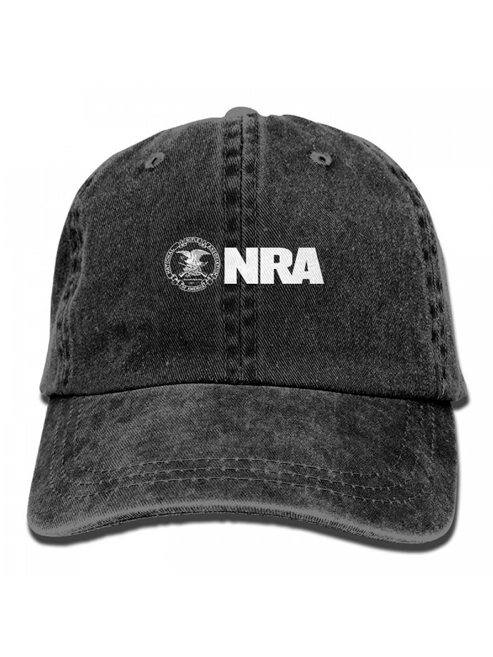 NRA National Rifle Association Unisex Adult Adjustable Retro Dad Cap - Black - CX187CUH5A7