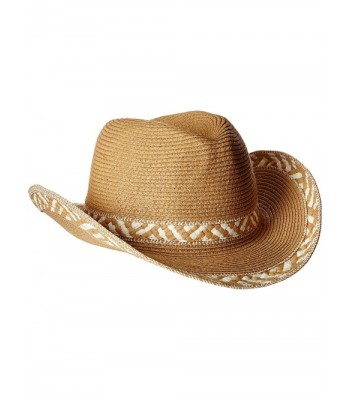 Physician Endorsed Women's Estancia Packable Western/Fedora Sun Hat- Rated UPF 50+ For Max Sun Protection - Tan - CW11ULZ1THT