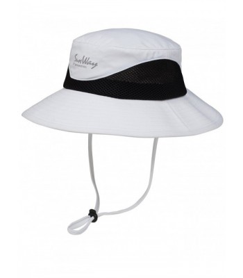 Sunway White UPF 50+ Bucket Hats-Wide Brim Sun Hat (UV Sun Protective) - CO12HMBU2S1