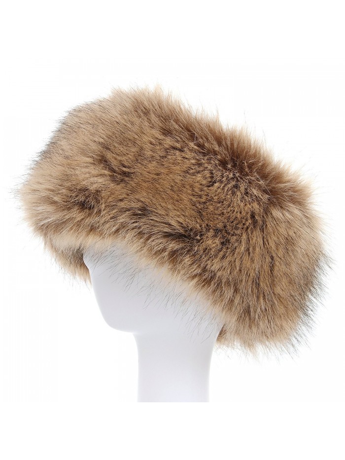 La Carrie Faux Fur Headband with Stretch Women's Winter Earwarmer Earmuff - Natural - CL1868Z6RMI