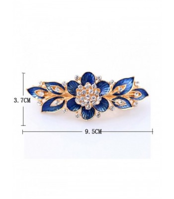 YAZILIND Accessory Shinning Barrette Hairpins Blue
