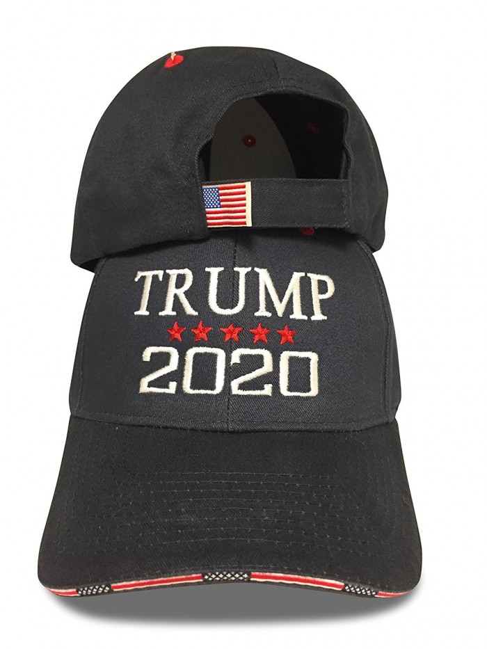 2020 Trump '45' President Hat Embroidery 100% Cotton Navy/Red Cap Adjustable - CG18699DIWI