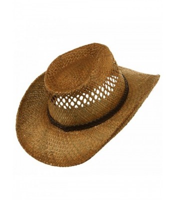 Vented Tea Stained Raffia Hat Regular in Women's Sun Hats