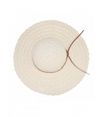 DRESHOW Girls Floppy Straw Packable in Women's Sun Hats