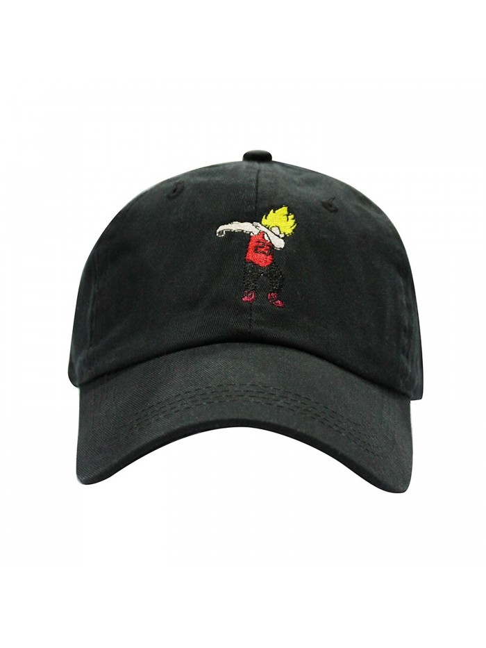 ChoKoLids Dabbin Dad Hat Cotton Baseball Cap Polo Style Low Profile 6 Colors - Black - CR185S9RQKN