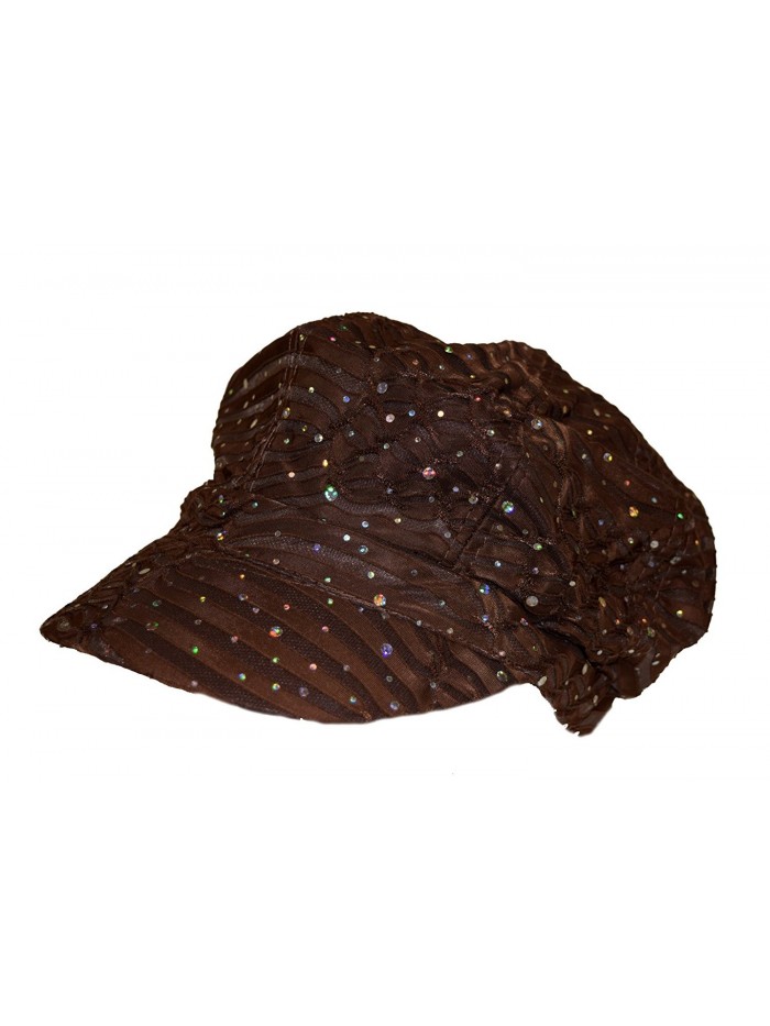 Brown Sparkle Newsboy - C8113R9KC4H