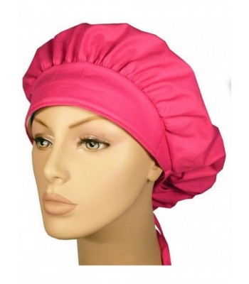 Designer Bouffant Medical Scrub Cap - Flamingo Pink - CW12ELBYF5L