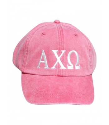 Mega Greek Womens Alpha Chi Omega Baseball Cap - Red - CW11WK0N2R3