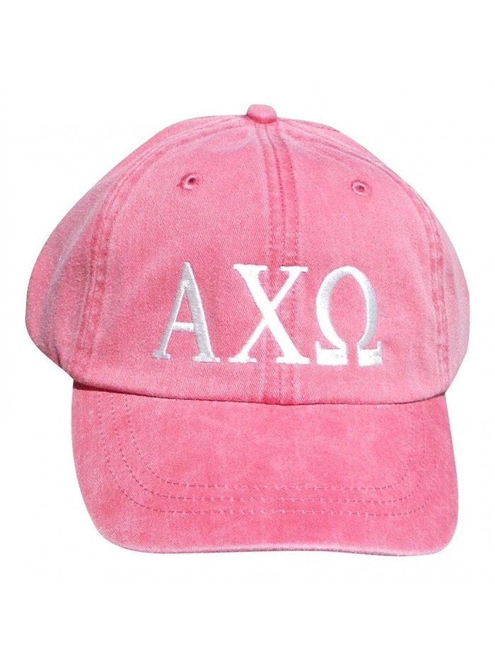 Mega Greek Womens Alpha Chi Omega Baseball Cap - Red - CW11WK0N2R3