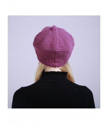 Fiaya Crochet Manual Brimmed Beanie in Women's Skullies & Beanies