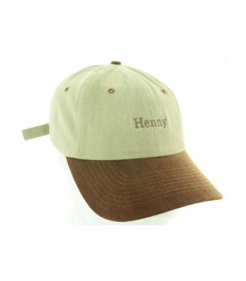 Henny Strapback Embroidered Khaki Brown