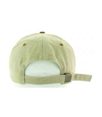 Henny Strapback Embroidered Khaki Brown in Women's Baseball Caps