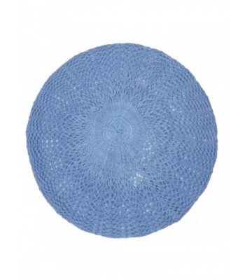 Ted and Jack Lightweight Knit Slouchy Beret - Sky Blue Twist - C8180K6X0YZ