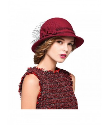 MaitoseTM Womens Wool Felt Bowler