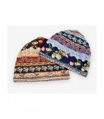 Qunson Womens Printed Slouchy Beanie