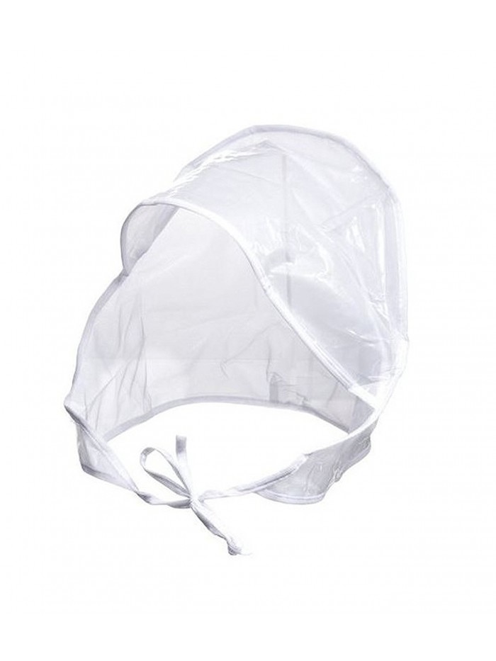 Fit Rite Rain Bonnet with Full Cut Visor & Netting - One Size Fits All - White - CP11ZE7BASB