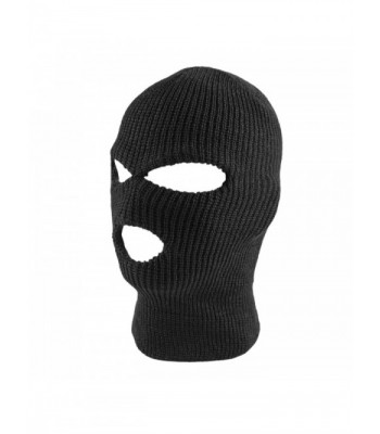 Knit Black Face Cover Thermal Ski Mask For Cycling & Sports - CL128VUBT4N