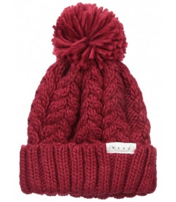 NEFF Women's Kaycee Beanie - Maroon - CS12CEFDCIR