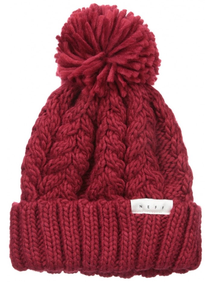 NEFF Women's Kaycee Beanie - Maroon - CS12CEFDCIR