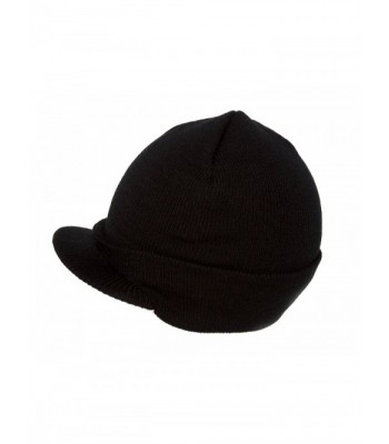 Blank Cuff Beanie Visor (Comes In Many Different Colors)- Black - CT12FYSWPON