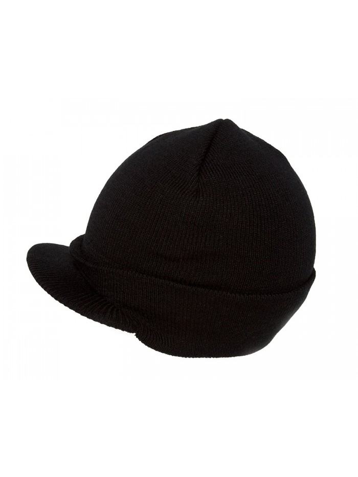 Blank Cuff Beanie Visor (Comes In Many Different Colors)- Black - CT12FYSWPON